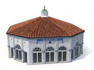 building by the sea Model 3D