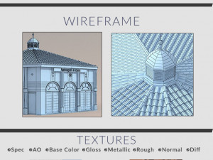 building by the sea Model 3D