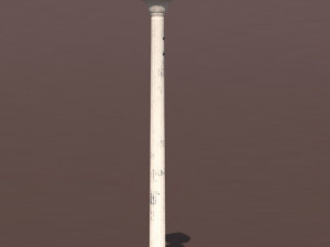 retro street lamp low poly Model 3D