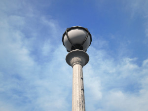 retro street lamp low poly Model 3D