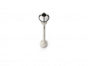 retro street lamp low poly Model 3D