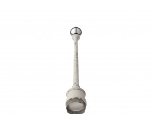 retro street lamp low poly Model 3D