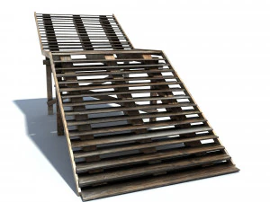 old wood stairs 3D Model