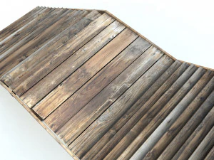 old wood stairs 3D Model