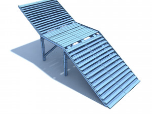 old wood stairs 3Dモデル