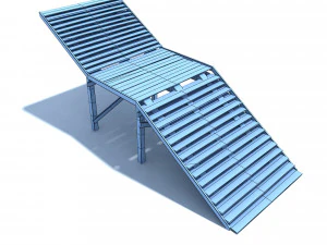 old wood stairs 3D Model