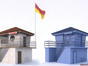 lifeguard building 3D 모델