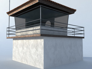 lifeguard building Modello 3D