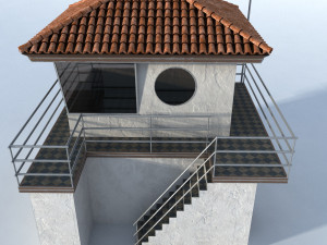 lifeguard building Modello 3D