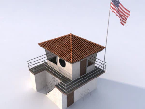 lifeguard building 3D Model