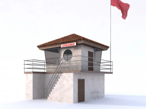 lifeguard building 3D Model