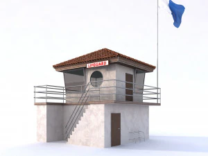 lifeguard building 3D Model