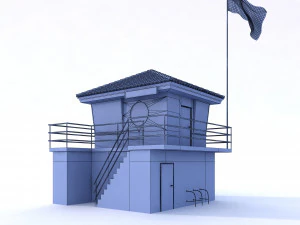 lifeguard building 3D Model