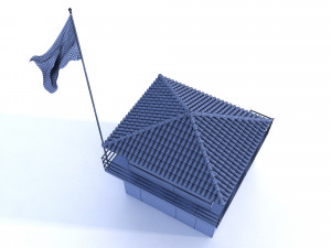 lifeguard building Modello 3D
