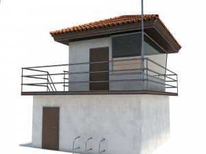 lifeguard building Modello 3D