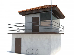 lifeguard building 3D Model
