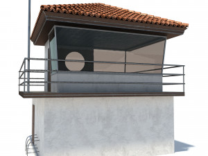 lifeguard building Modello 3D