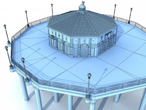 manhattan beach pier Modello 3D