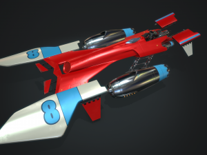 msracer low poly pbr 3D Модель