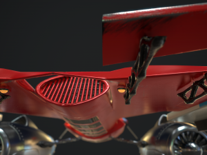 msracer low poly pbr 3D Модель