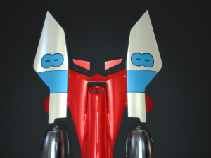 msracer low poly pbr 3D Модель