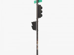 traffic light pbr textures 3D Model