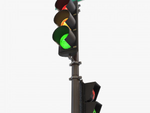 traffic light pbr textures Model 3D