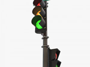traffic light pbr textures 3D Model