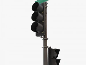 traffic light pbr textures 3D Model