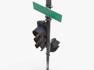 traffic light pbr textures 3D Model