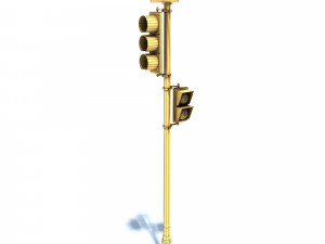 traffic light pbr textures Model 3D