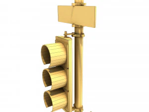 traffic light pbr textures 3D Model