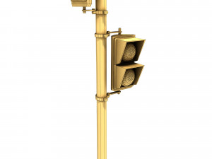 traffic light pbr textures Model 3D