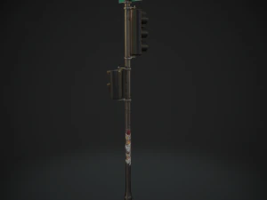 traffic light pbr textures 3D Model