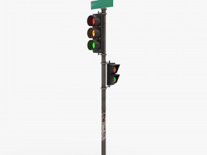traffic light pbr textures Model 3D