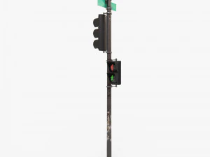 traffic light pbr textures 3D Model