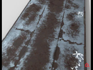 huge skate pipe pbr textures 3D Model