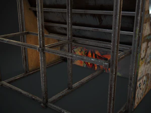huge skate pipe pbr textures 3D Model