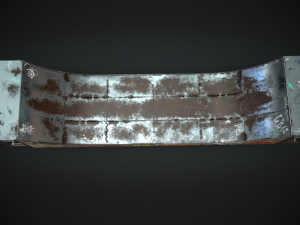 huge skate pipe pbr textures 3D Модель