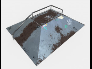 skate ramp pbr textures 3D Model