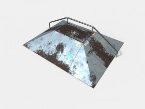 skate ramp pbr textures 3D Model