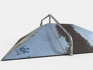skate ramp pbr textures Modèle 3D