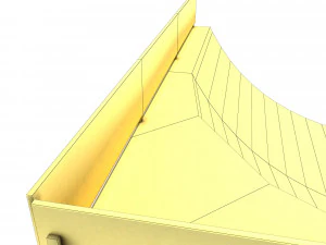 corner skate ramp pbr textures 3D Model