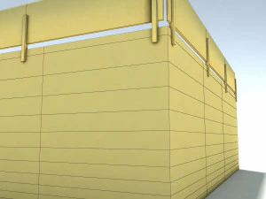 corner skate ramp pbr textures 3D Model