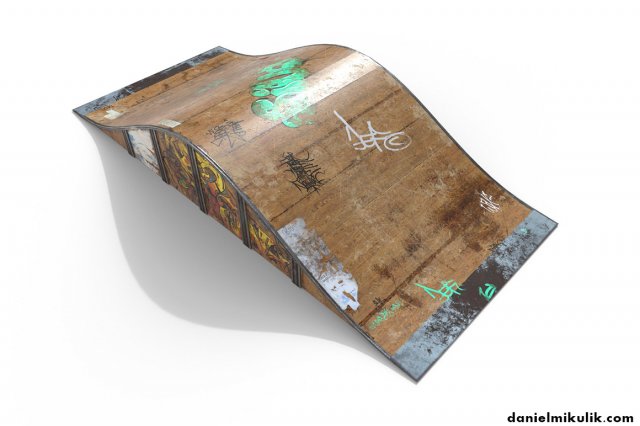 small ramp pbr textures 3D Model .c4d .max .obj .3ds .fbx .stl .blend 