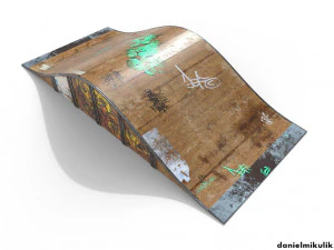 texturas pbr de rampa pequena Modelo 3D