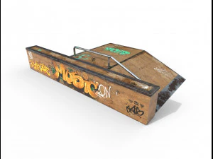 sk8 ramp pbr textures 3D Model