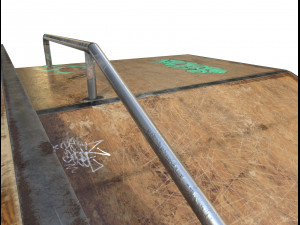 sk8 ramp pbr textures 3D Модель