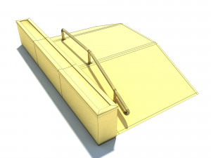 sk8 ramp pbr textures 3D Модель