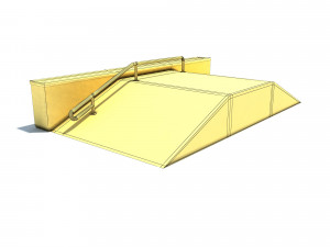sk8 ramp pbr textures 3D Модель